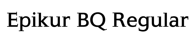Epikur BQ Regular font preview
