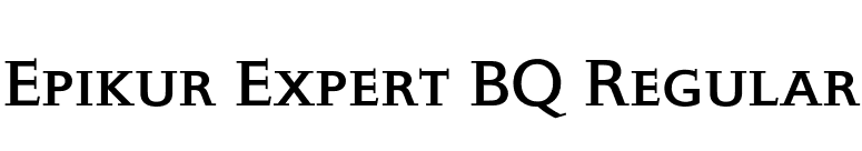 Epikur Expert BQ Regular font preview