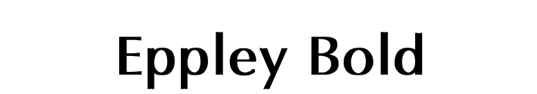 Eppley Bold font preview