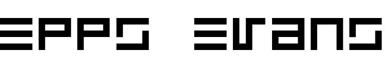 Epps Evans font preview