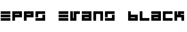 Epps Evans Black font preview