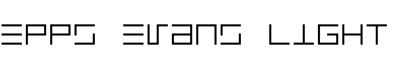Epps Evans Light font preview