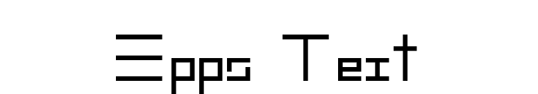 Epps Text font preview
