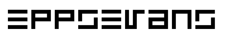 EppsEvans font preview