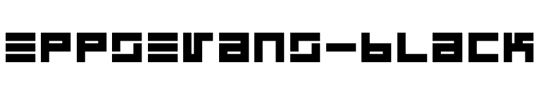 EppsEvans-Black font preview