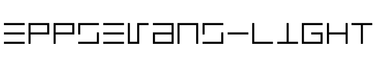 EppsEvans-Light font preview