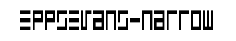EppsEvans-Narrow font preview