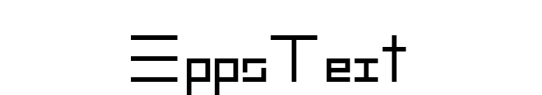 EppsText font preview