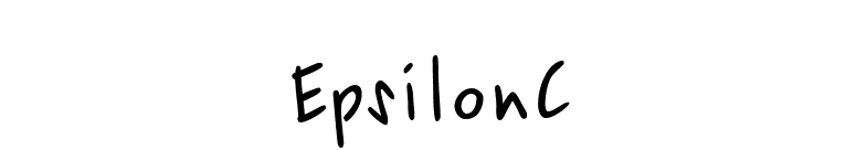 EpsilonC font preview