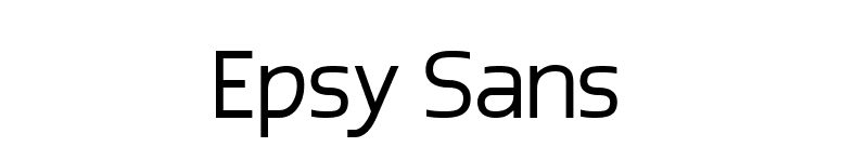Epsy Sans font preview