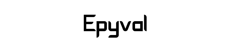 Epyval font preview