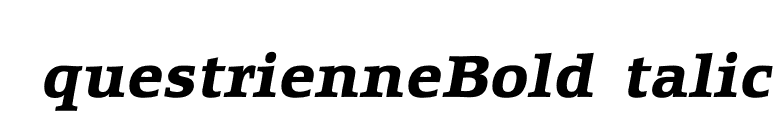 EquestrienneBoldItalic font preview