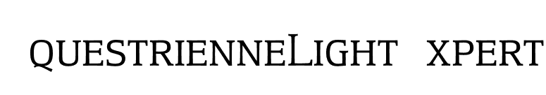 EquestrienneLightExpert font preview
