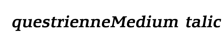 EquestrienneMediumItalic font preview