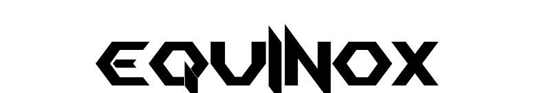 EQUINOX font preview