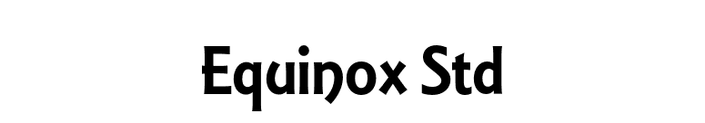 Equinox Std font preview