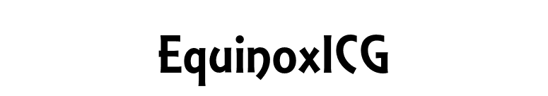EquinoxICG font preview