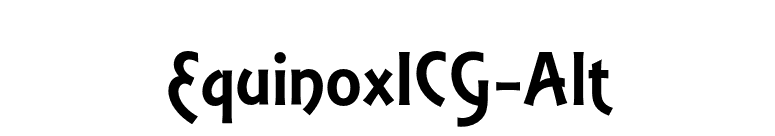 EquinoxICG-Alt font preview