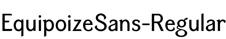 EquipoizeSans-Regular font preview