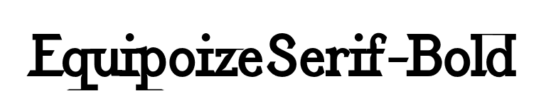 EquipoizeSerif-Bold font preview