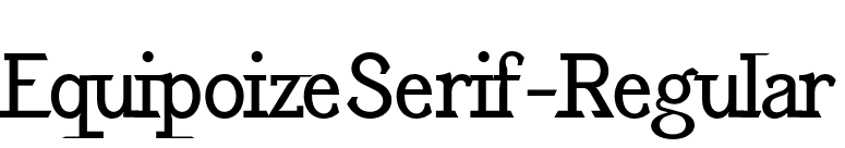 EquipoizeSerif-Regular font preview