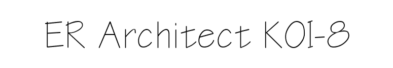 ER Architect KOI-8 font preview