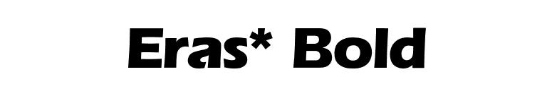 Eras* Bold font preview
