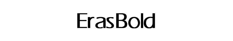 Eras Bold font preview