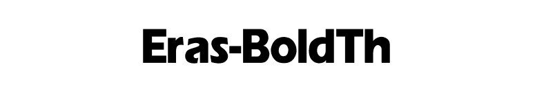 Eras-Bold Th font preview