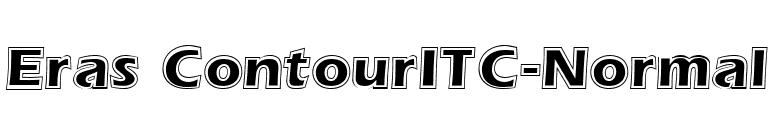 Eras ContourITC-Normal font preview