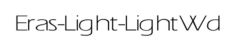 Eras-Light-Light Wd font preview
