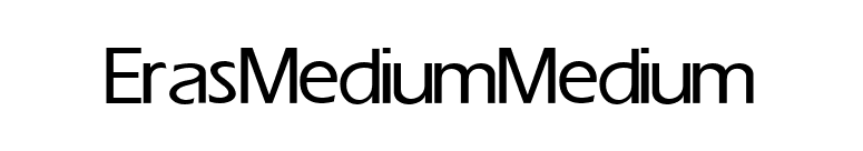 Eras Medium Medium font preview