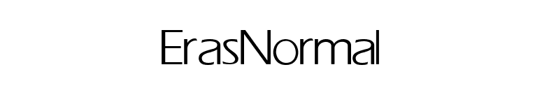Eras Normal font preview