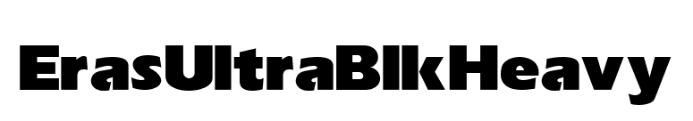 Eras UltraBlk Heavy font preview