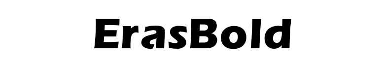 ErasBold font preview