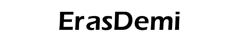 ErasDemi font preview