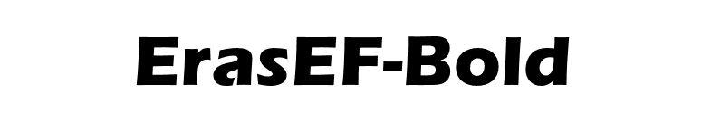 ErasEF-Bold font preview