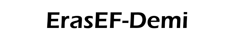 ErasEF-Demi font preview
