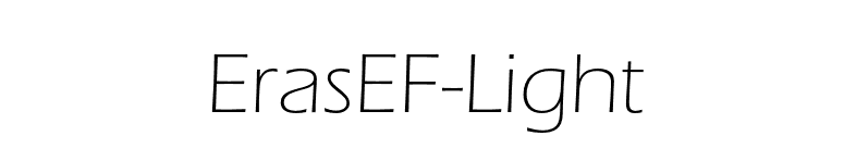 ErasEF-Light font preview
