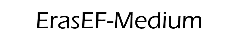 ErasEF-Medium font preview
