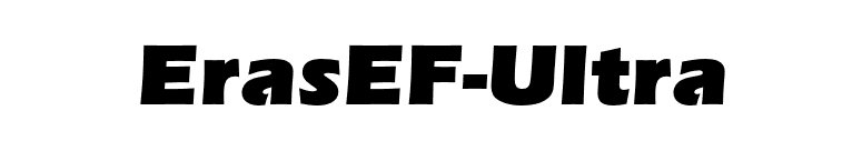 ErasEF-Ultra font preview