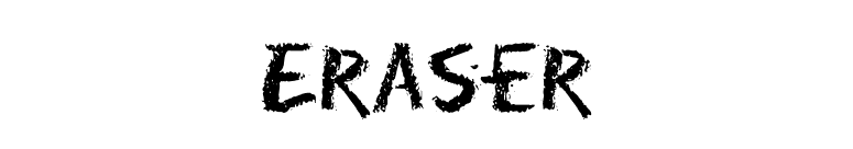Eraser font preview