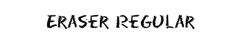Eraser Regular font preview