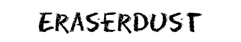 EraserDust font preview