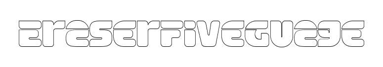 EraserFiveGuage font preview