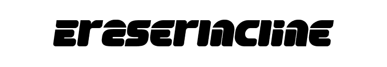 EraserIncline font preview
