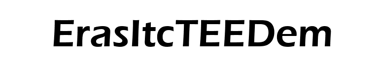 ErasItcTEEDem font preview
