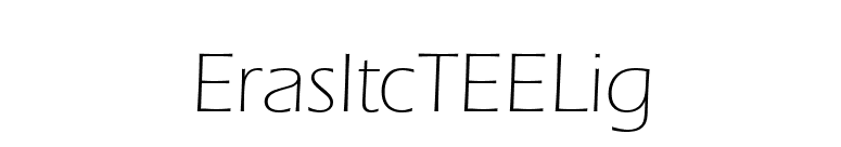 ErasItcTEELig font preview