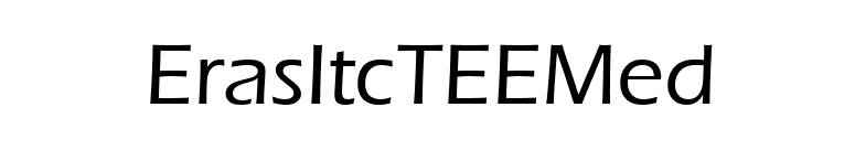 ErasItcTEEMed font preview