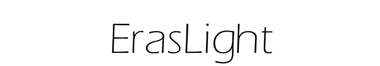 ErasLight font preview